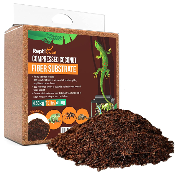 ReptiCasa Compressed Coconut Fiber Substrate, 10 lb. Block